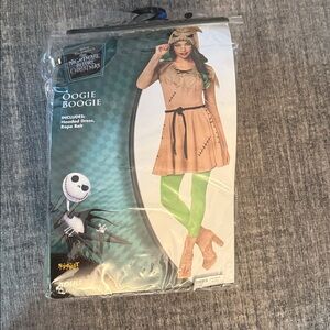 Spirit Oogie Boogie Tan Dress with Green Leggings